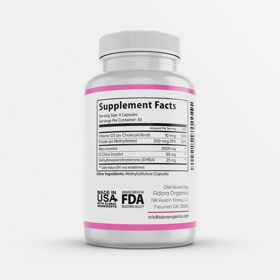 Myo & D-Chiro Inositol with Folate – Biodora LLC